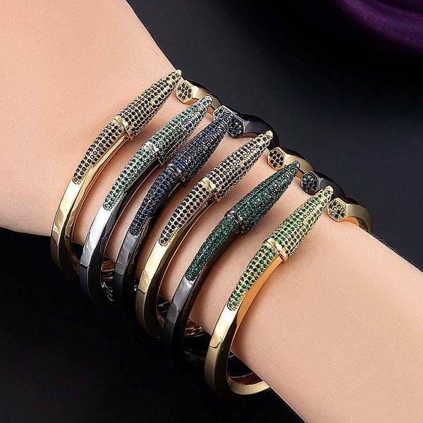 bangle zlxgirl jewelry trendy pencil designs bangle cuff for women wedding full cubic zircon crystal cz dubai gold color party bracelet, Black
bangle zlxgirl jewelry trendy pencil designs bangle cuff for women wedding full cubic zircon crystal cz dubai gold color party bracelet, Black