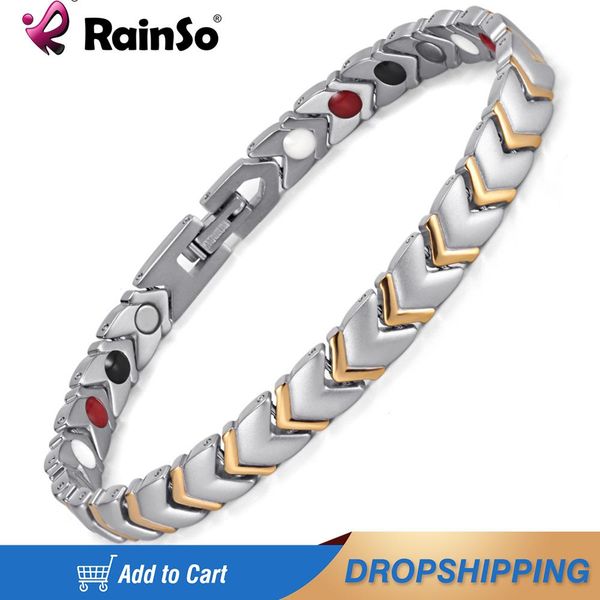bangle rainso fashion titanium healthy power bracelet bangle for women jewelry with 4 elements magnetic wristbands couples accessories, Black
bangle rainso fashion titanium healthy power bracelet bangle for women jewelry with 4 elements magnetic wristbands couples accessories, Black