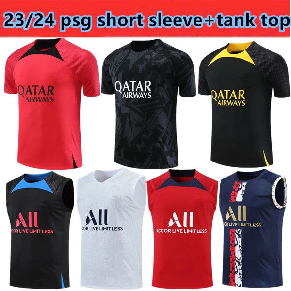 23/24 psgs mbappe soccer jerseys tracksuit 2023 2024 classic style paris training suit sergio ramos verratti icardi football short sleeve, Black
23/24 psgs mbappe soccer jerseys tracksuit 2023 2024 classic style paris training suit sergio ramos verratti icardi football short sleeve, Black