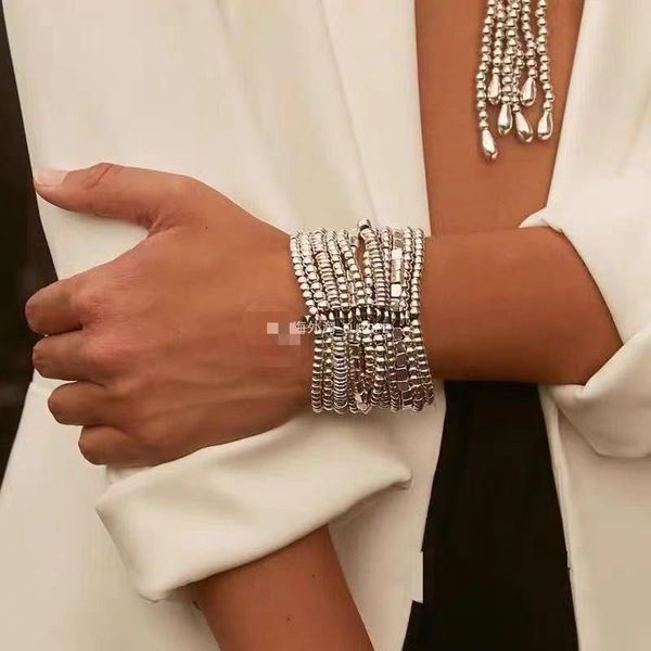 bangle 2022 new stylish uno 50 copper alloy silver plated charm exaggerated multilayer bead bracelet with wholesale, Black
bangle 2022 new stylish uno 50 copper alloy silver plated charm exaggerated multilayer bead bracelet with wholesale, Black