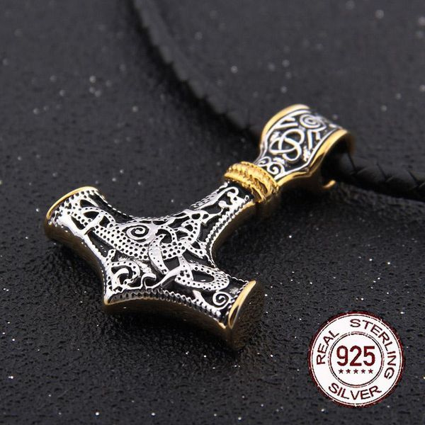 necklaces 925 sterling silver viking thor's hammer pendant necklace with real leather and keel chain as gift
necklaces 925 sterling silver viking thor's hammer pendant necklace with real leather and keel chain as gift