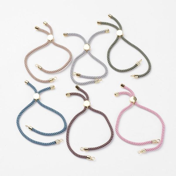 bangle 10pcs nylon twisted cord bracelet diy connector charms bracelets adjustable rope chain accessories wholesale, Black
bangle 10pcs nylon twisted cord bracelet diy connector charms bracelets adjustable rope chain accessories wholesale, Black