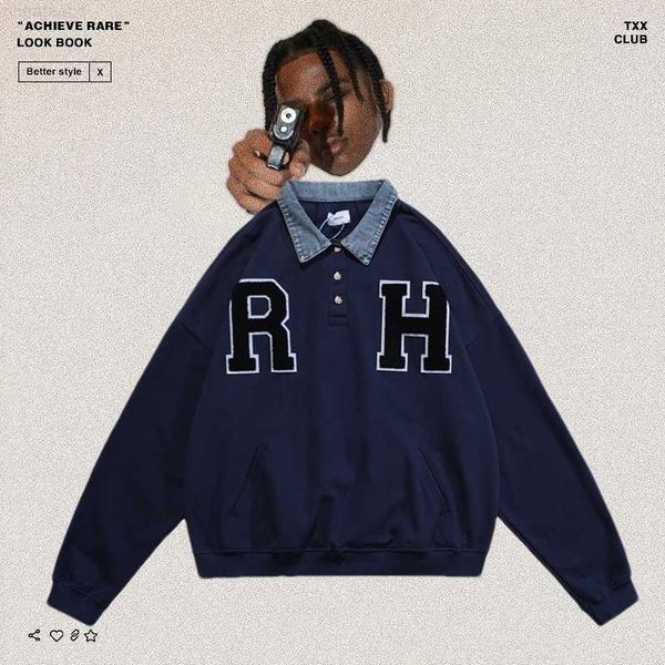 mens hoodies sweatshirts designer clothing rhude pasted cloth towel embroidered letters high street fashion brand cowboy collar s, Black
mens hoodies sweatshirts designer clothing rhude pasted cloth towel embroidered letters high street fashion brand cowboy collar s, Black