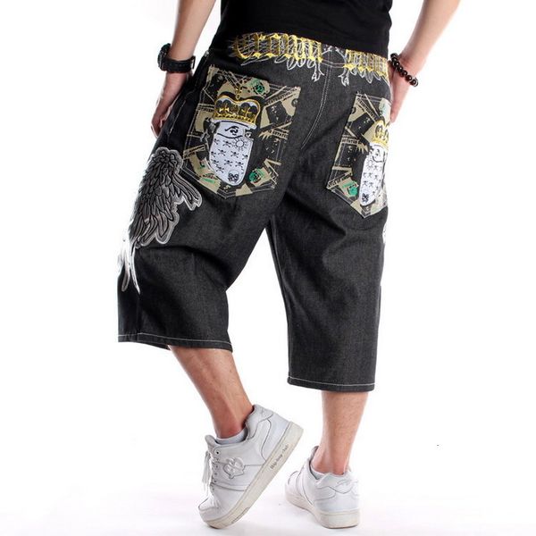 men's shorts summer loose wide leg embroidery men jeans hip hop skateboard baggy pants male printed denim oversize 30 230520, White;black
men's shorts summer loose wide leg embroidery men jeans hip hop skateboard baggy pants male printed denim oversize 30 230520, White;black