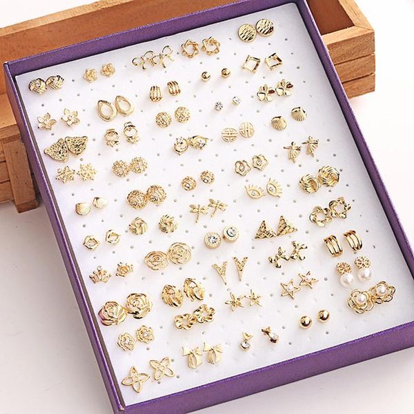 stud 50 pairs/box women's zinc alloy earrings color round hypoallergenic earrings wedding jewelry box earrings fashion girl gift, Golden;silver
stud 50 pairs/box women's zinc alloy earrings color round hypoallergenic earrings wedding jewelry box earrings fashion girl gift, Golden;silver
