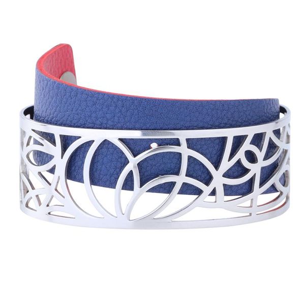 bangle koaem stainless steel bracelet femme acier inoxydable de luxe cuff bangle abstract pattern interchangeable leather jewelry, Black
bangle koaem stainless steel bracelet femme acier inoxydable de luxe cuff bangle abstract pattern interchangeable leather jewelry, Black