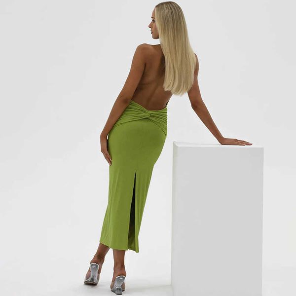 2023 spring/summer fashion v-neck hanging neck open back dress for women, White;black
2023 spring/summer fashion v-neck hanging neck open back dress for women, White;black