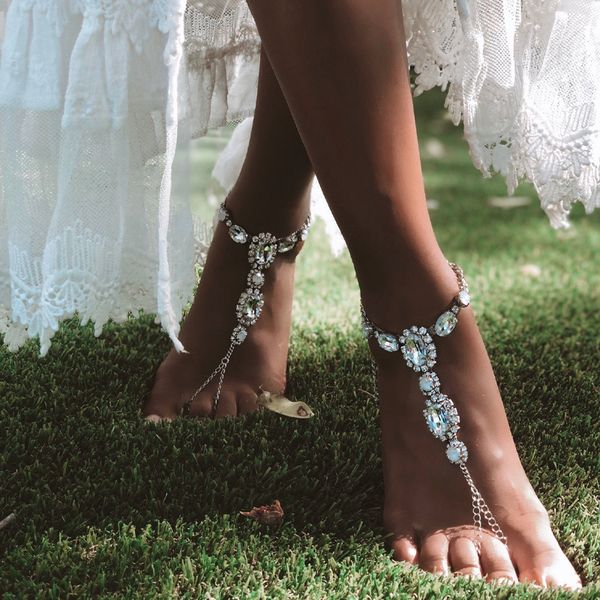 erotic new summer bohemian rhinestone anklet temperament trend geometric anklet, Silver
erotic new summer bohemian rhinestone anklet temperament trend geometric anklet, Silver