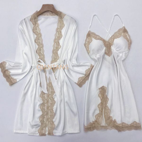 women's sleepwear lace kimono robe gown suit with strap nightgown female summer bathrobe satin lingerie suspender nightdress 230520, Black;red
women's sleepwear lace kimono robe gown suit with strap nightgown female summer bathrobe satin lingerie suspender nightdress 230520, Black;red