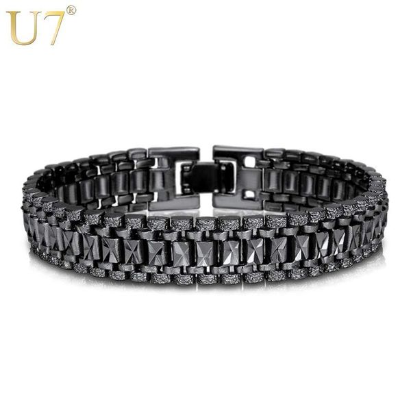 bangle u7 mens bracelet punk biker style black/silver/gold big wide 12mm chunky chain link wrist bracelets father's day gift h550
bangle u7 mens bracelet punk biker style black/silver/gold big wide 12mm chunky chain link wrist bracelets father's day gift h550