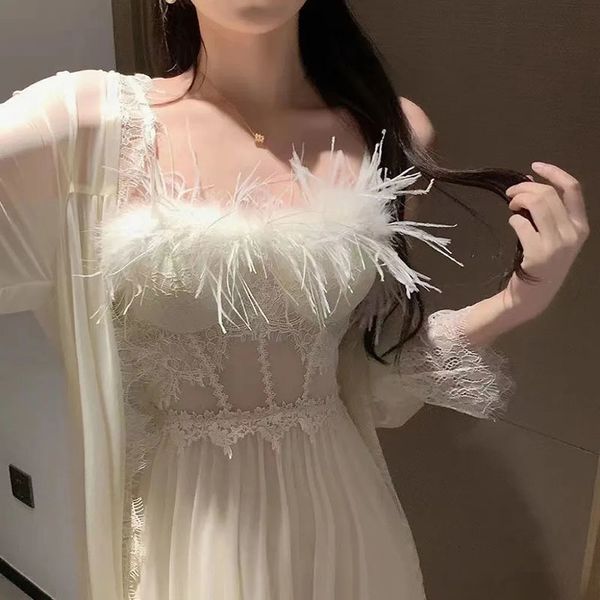 women's sleepwear pajama's feather suspender nightdress ladies spring and summer ice silk thin halter home service can be worn out, Black;red
women's sleepwear pajama's feather suspender nightdress ladies spring and summer ice silk thin halter home service can be worn out, Black;red