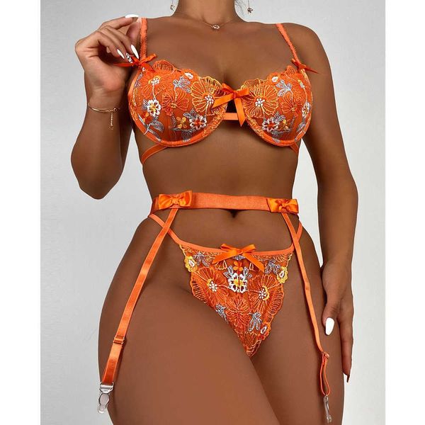 bra panties orange embroidery lace transparent women' underwear erotic brief set lingerie costume, Red;black
bra panties orange embroidery lace transparent women' underwear erotic brief set lingerie costume, Red;black