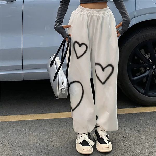 women's pants s joggers heart printing sweatpants vintage casual pant summer loose straight jogging bf fashion hip hop streetwear 23052, Black;white
women's pants s joggers heart printing sweatpants vintage casual pant summer loose straight jogging bf fashion hip hop streetwear 23052, Black;white