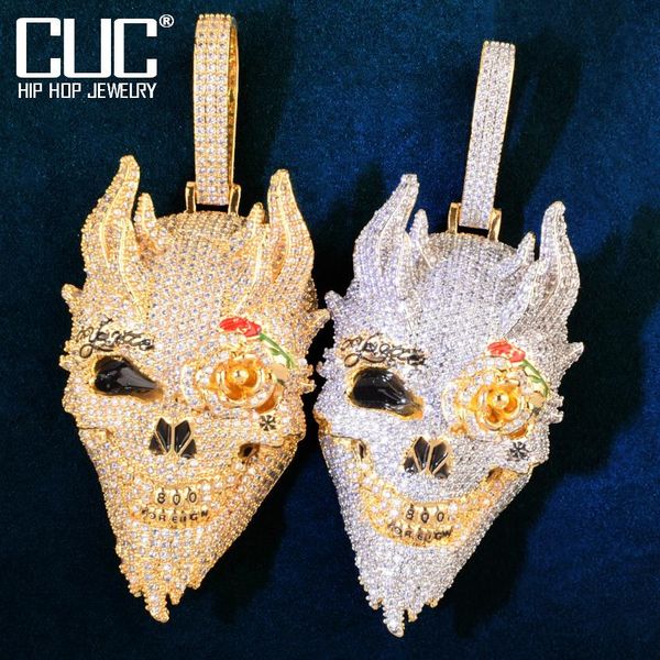 necklaces rose eye skull head pendant necklace chain for men cubic zircon hip hop rock rapper style jewelry, Silver
necklaces rose eye skull head pendant necklace chain for men cubic zircon hip hop rock rapper style jewelry, Silver