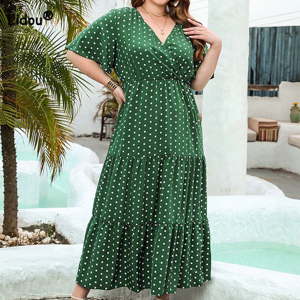 plus size dresses summer clothes women v-neck bohemian polka dot print a-line elegant pullover short sleeve casual vacation midi size 230520, Black
plus size dresses summer clothes women v-neck bohemian polka dot print a-line elegant pullover short sleeve casual vacation midi size 230520, Black