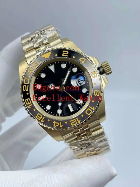 126713 wristwatches 40 mm 126718 18k yellow gold ceramic bezel sapphire glass black dial asia 2813 automatic mechanical men's watch wat, Slivery;brown
126713 wristwatches 40 mm 126718 18k yellow gold ceramic bezel sapphire glass black dial asia 2813 automatic mechanical men's watch wat, Slivery;brown