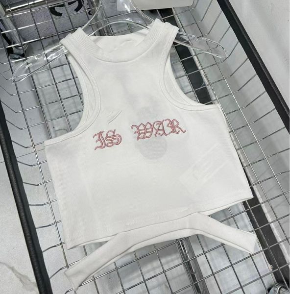 women's tanks camis est 2023 embroidered knitted tank slim fitting short spicy girl temperament simple style design fashion 230520, White
women's tanks camis est 2023 embroidered knitted tank slim fitting short spicy girl temperament simple style design fashion 230520, White