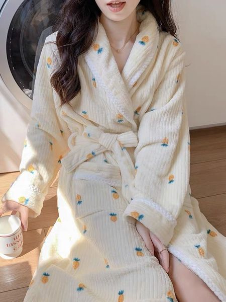 women's sleepwear winter long coral fleece bathrobe kimono warm robe flannel printed cozy nightgown sweet cute women dressing gown 2305, Black;red
women's sleepwear winter long coral fleece bathrobe kimono warm robe flannel printed cozy nightgown sweet cute women dressing gown 2305, Black;red