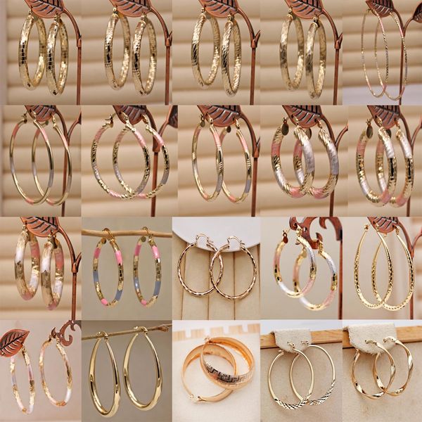 huggie 20 pairs/lot trendy gold plated copper round hoop earrings for women girls fashion jewelry accessories birthday wedding gift, Golden;silver
huggie 20 pairs/lot trendy gold plated copper round hoop earrings for women girls fashion jewelry accessories birthday wedding gift, Golden;silver