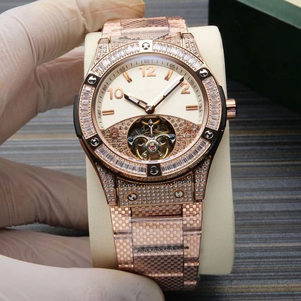 men's watch tourbillon fully automatic refined steel body strap 45mm large dial unique shape shows the beauty of the brand fine workman, Slivery;brown
men's watch tourbillon fully automatic refined steel body strap 45mm large dial unique shape shows the beauty of the brand fine workman, Slivery;brown