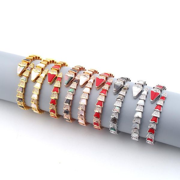 bangle europe america luxurious style women lady plated gold color inlay mother of pearl zircon snake snakelike open bangle bracelet, Black
bangle europe america luxurious style women lady plated gold color inlay mother of pearl zircon snake snakelike open bangle bracelet, Black