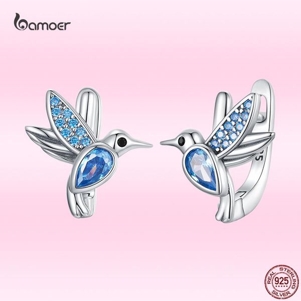 huggie bamoer genuine 925 sterling silver hummingbird buckles earring blue zircon piercing ear for women fine anniversary party jewelry, Golden;silver
huggie bamoer genuine 925 sterling silver hummingbird buckles earring blue zircon piercing ear for women fine anniversary party jewelry, Golden;silver