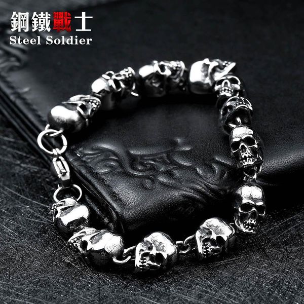 bangle stainless steel new design men punk skull chain bracelet men fashion stainless steel charm bracelet jewelry, Black
bangle stainless steel new design men punk skull chain bracelet men fashion stainless steel charm bracelet jewelry, Black