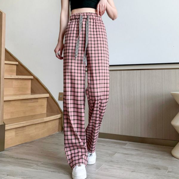 women's pants s pink plaid fashion mopping vintage casual high waist straight wide leg street thin baggy trouser ladies summer 230520, Black;white
women's pants s pink plaid fashion mopping vintage casual high waist straight wide leg street thin baggy trouser ladies summer 230520, Black;white