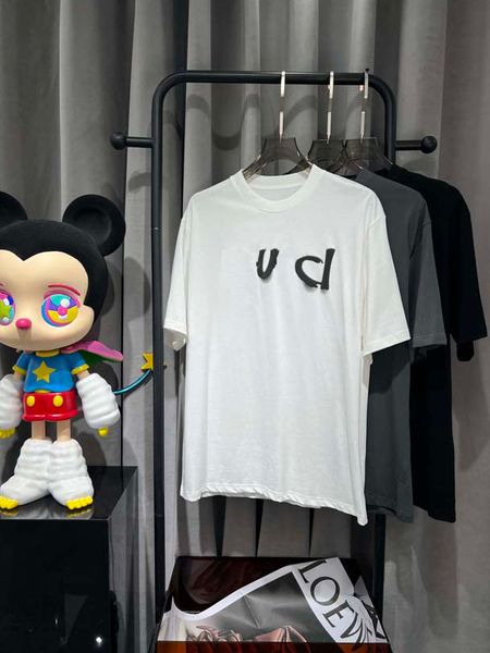 new fashion designer men's t-shirt high-quality latest women's alphabet print short sleeve embroidered crew neck cotton t-shirt. a, White;black
new fashion designer men's t-shirt high-quality latest women's alphabet print short sleeve embroidered crew neck cotton t-shirt. a, White;black