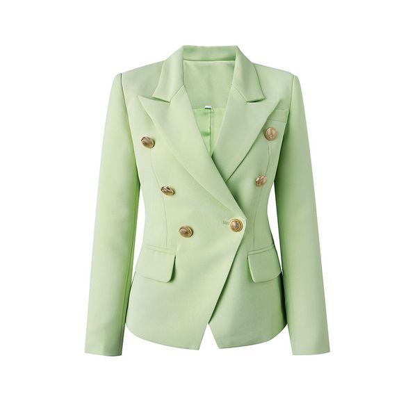 women's suits & blazers women's light seafoam green mint luxury fitted double breasted blazer with lion buttons - slim fit bl035, White;black
women's suits & blazers women's light seafoam green mint luxury fitted double breasted blazer with lion buttons - slim fit bl035, White;black