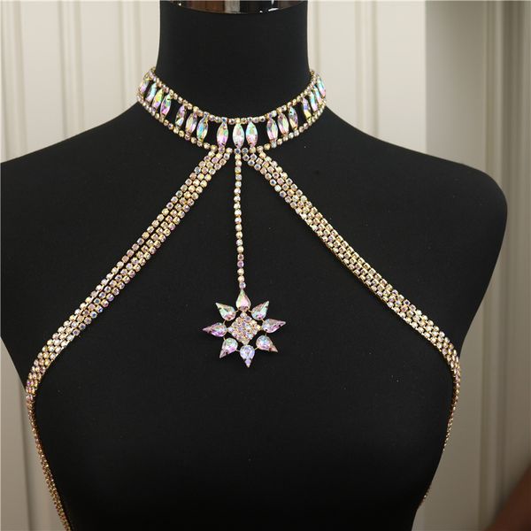 erotic shiny bikini colored rhinestone tassel bra chain underwear body chain rhinestone stage nightclub performance clothes 1212, Silver
erotic shiny bikini colored rhinestone tassel bra chain underwear body chain rhinestone stage nightclub performance clothes 1212, Silver