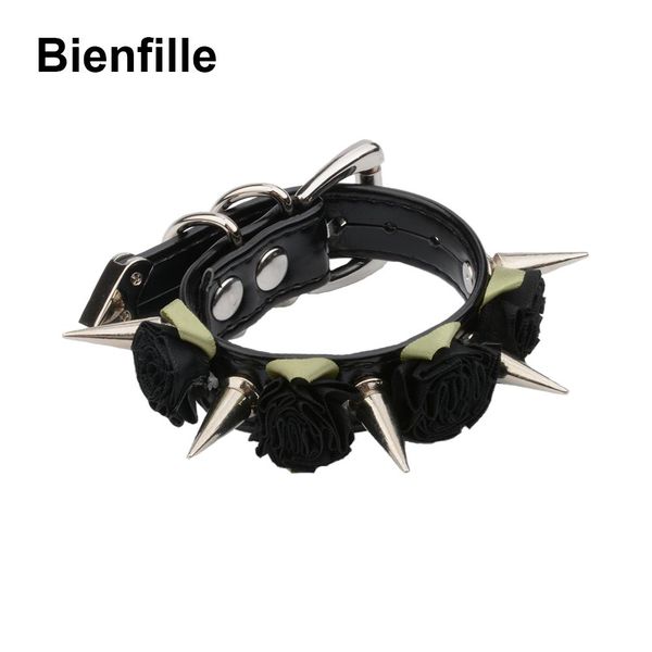 bangle handmade punk spiked flowers pu leather bracelet men charm bracelets for women spikes cuff jewelry gifts wholesale, Black
bangle handmade punk spiked flowers pu leather bracelet men charm bracelets for women spikes cuff jewelry gifts wholesale, Black