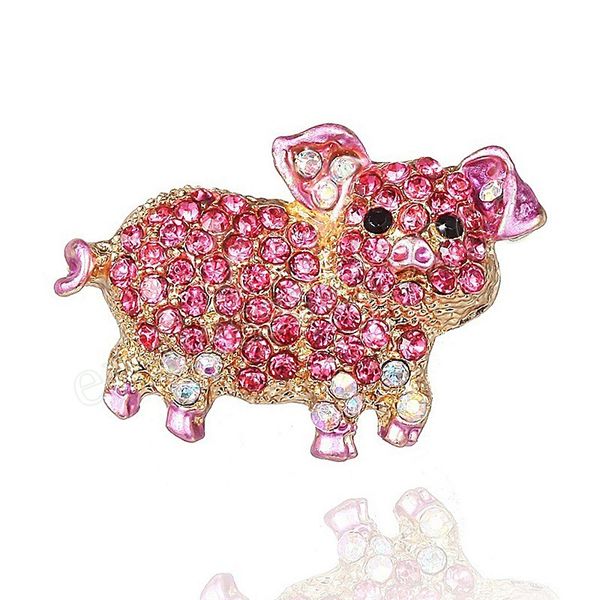 fashion pink pig animal brooches for women rhinestone cute pins shinny crystal brooches for girls dress brooch pins jewelry, Gray
fashion pink pig animal brooches for women rhinestone cute pins shinny crystal brooches for girls dress brooch pins jewelry, Gray