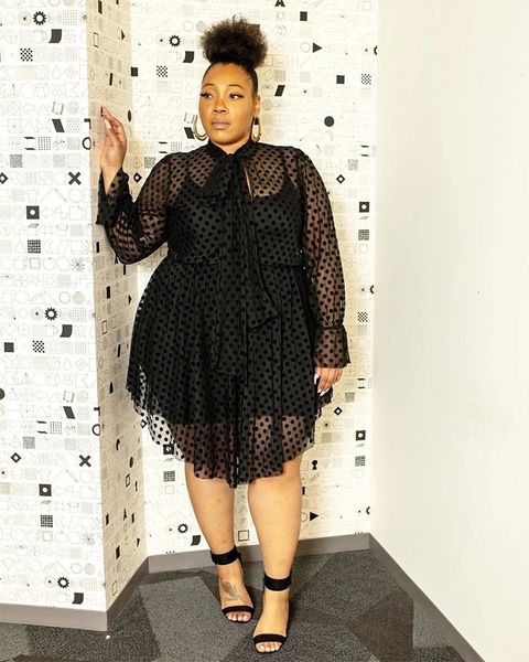 plus size dresses size elegant women dress dot mesh club two piece outfit fashion casual luxury gown summer trendy evening party 230520, Black
plus size dresses size elegant women dress dot mesh club two piece outfit fashion casual luxury gown summer trendy evening party 230520, Black
