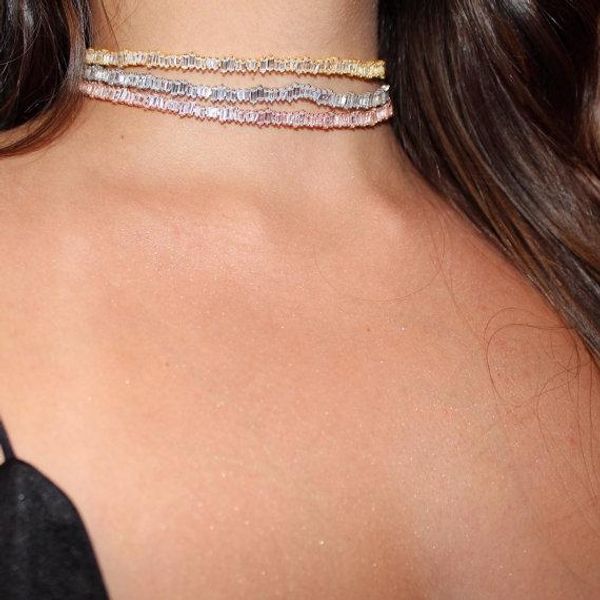 necklaces new authentic sparking aaa princess cut cubic zirconia cz chocker 30+8cm bling luxury women wedding gift cz choker necklace, Silver
necklaces new authentic sparking aaa princess cut cubic zirconia cz chocker 30+8cm bling luxury women wedding gift cz choker necklace, Silver