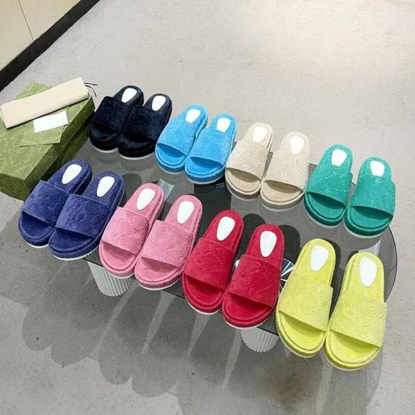 designer luxury womens fashion slippers embroidered canvas designer brand slides slip on slipper girls 60mm slipper covered platform sandals, Black
designer luxury womens fashion slippers embroidered canvas designer brand slides slip on slipper girls 60mm slipper covered platform sandals, Black