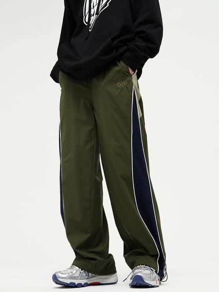 women's pants s american retro stitching striped casual pant spring and autumn loose straight sweatpants couple fashion 230520, Black;white
women's pants s american retro stitching striped casual pant spring and autumn loose straight sweatpants couple fashion 230520, Black;white