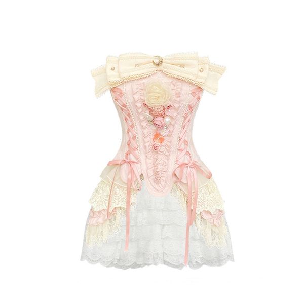 women's two piece pants french elegant corset suit women bow tie lace tube white shorts casual fashion summer female set 230520
women's two piece pants french elegant corset suit women bow tie lace tube white shorts casual fashion summer female set 230520