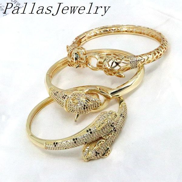bangle 3pcs punk fashion ladies 18k gold copper metal zircon cz cubic zirconia double head leopard bangles bracelets for women gift, Black
bangle 3pcs punk fashion ladies 18k gold copper metal zircon cz cubic zirconia double head leopard bangles bracelets for women gift, Black