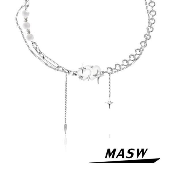 necklaces masw modern jewelry star pendatn necklace cool original design brass thick silver plated chain necklace women gift
necklaces masw modern jewelry star pendatn necklace cool original design brass thick silver plated chain necklace women gift