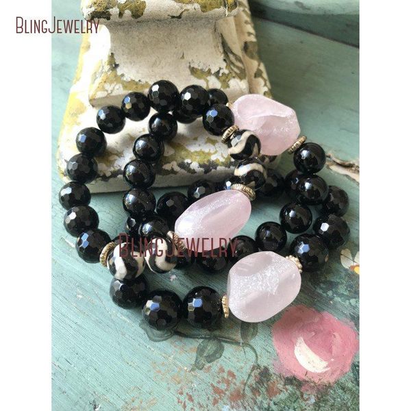 bangle dzi agates beads bracelet rose quartzs nugget bracelet black onyx bm11304
bangle dzi agates beads bracelet rose quartzs nugget bracelet black onyx bm11304