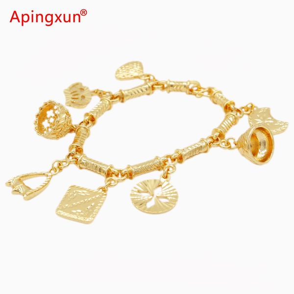 bangle apingxun dubai gold color chain bracelet multiple pendant bangle african ethiopian women girls party trendy jewelry, Black
bangle apingxun dubai gold color chain bracelet multiple pendant bangle african ethiopian women girls party trendy jewelry, Black