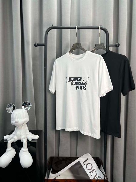 new fashion designer men's t-shirt high-quality latest women's alphabet print short sleeve embroidered crew neck cotton t-shirt. a, White;black
new fashion designer men's t-shirt high-quality latest women's alphabet print short sleeve embroidered crew neck cotton t-shirt. a, White;black
