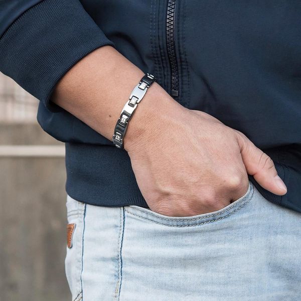 bangle antiscratch tungsten bracelet male gold chain health magnetic bracelet couple lovers energy hematite tungsten carbide bracelet, Black
bangle antiscratch tungsten bracelet male gold chain health magnetic bracelet couple lovers energy hematite tungsten carbide bracelet, Black