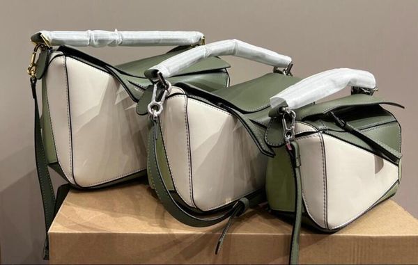 uxury women puzzle geometric shoulder bags designers army green handbags cross body bag totes handbag contrast color patchwork purses
uxury women puzzle geometric shoulder bags designers army green handbags cross body bag totes handbag contrast color patchwork purses