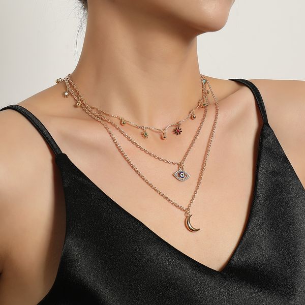curved pipe full eye crescent pendant necklace woman fashionable flower personality jewelry designed necklaces for women trendy straight cha, Silver
curved pipe full eye crescent pendant necklace woman fashionable flower personality jewelry designed necklaces for women trendy straight cha, Silver