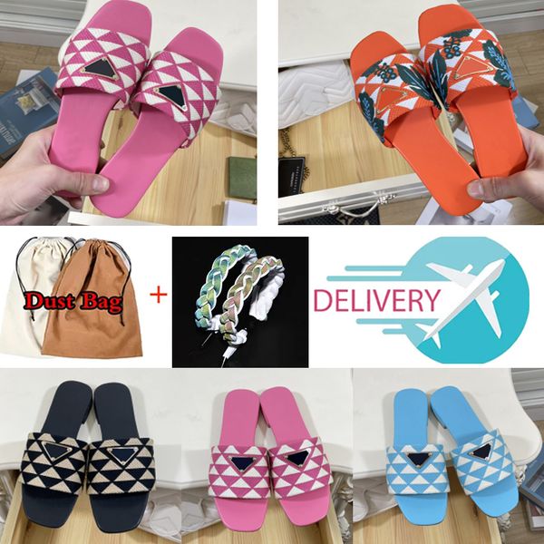 flexible designer slippers womens embroidered fabric slides triangle label luxury metal slipper plaid scuffs models woman casual street flat, Black
flexible designer slippers womens embroidered fabric slides triangle label luxury metal slipper plaid scuffs models woman casual street flat, Black