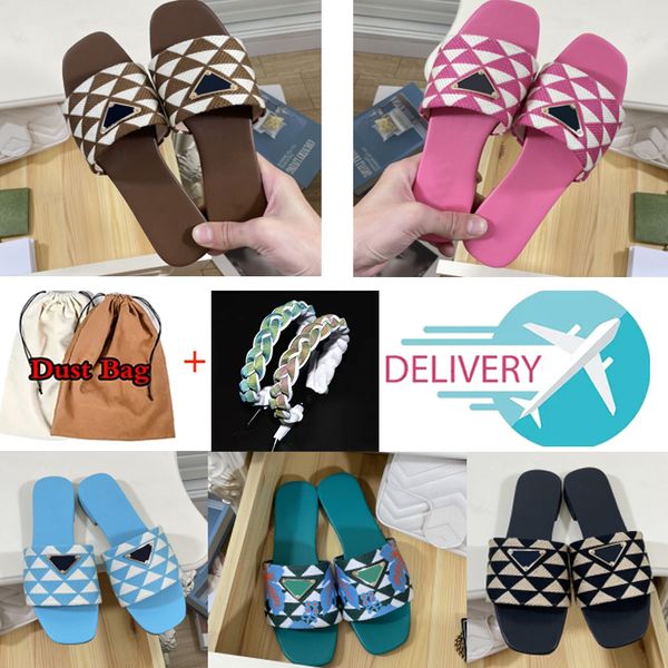 classic slippers womens embroidered fabric slides triangle label luxury metal designer slipper plaid scuffs models casual street flats modis, Black
classic slippers womens embroidered fabric slides triangle label luxury metal designer slipper plaid scuffs models casual street flats modis, Black