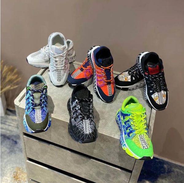 men women trigreca sneakers designer casual shoes luxury leather rubber mesh fabric fashion high-quality outdoors trainers shoes size 35-45, Black
men women trigreca sneakers designer casual shoes luxury leather rubber mesh fabric fashion high-quality outdoors trainers shoes size 35-45, Black