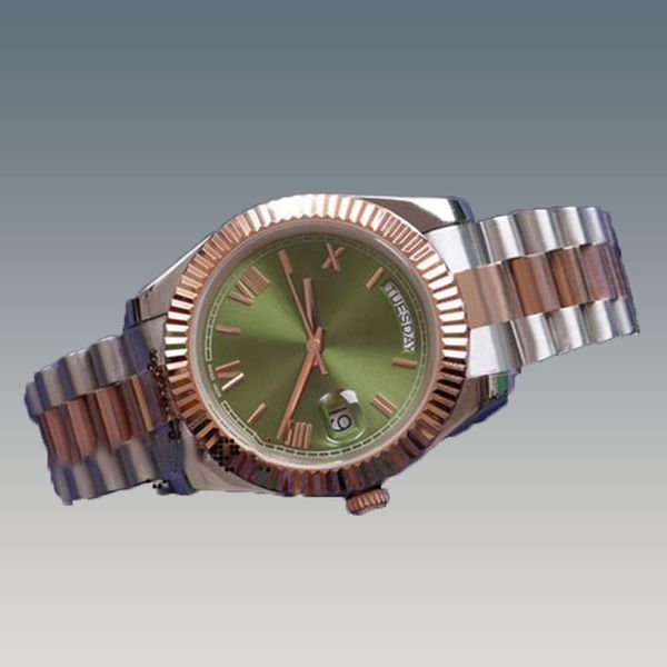 montre de luxe men watch 41mm watches mechanical rose gold dial stainless steel 2813 movement wristwatches waterproof luminous sapphire fact, Slivery;brown
montre de luxe men watch 41mm watches mechanical rose gold dial stainless steel 2813 movement wristwatches waterproof luminous sapphire fact, Slivery;brown